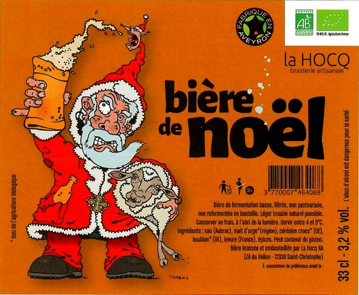 etiquette BRASSERIE LA HOCQ 12