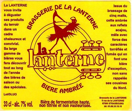 etiquette BRASSERIE LA LANTERNE 01