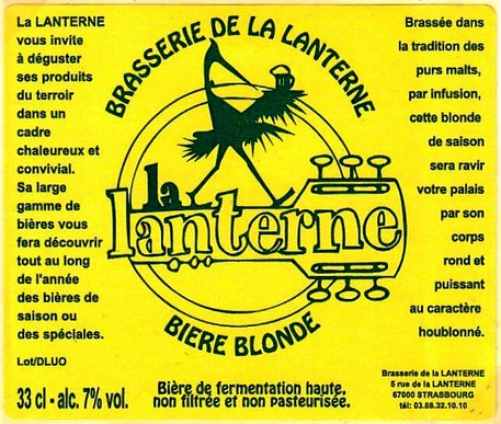 etiquette BRASSERIE LA LANTERNE 02