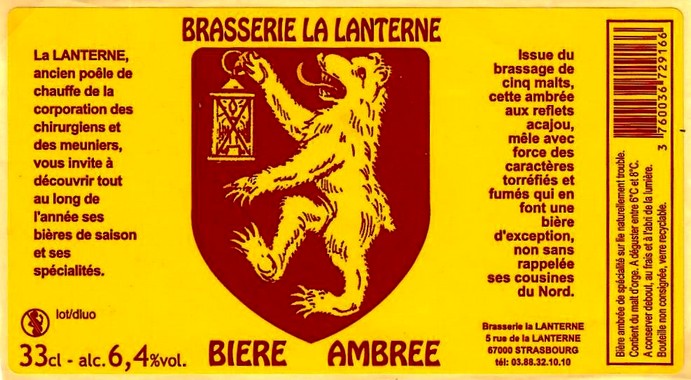 etiquette BRASSERIE LA LANTERNE 03