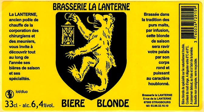 etiquette BRASSERIE LA LANTERNE 04