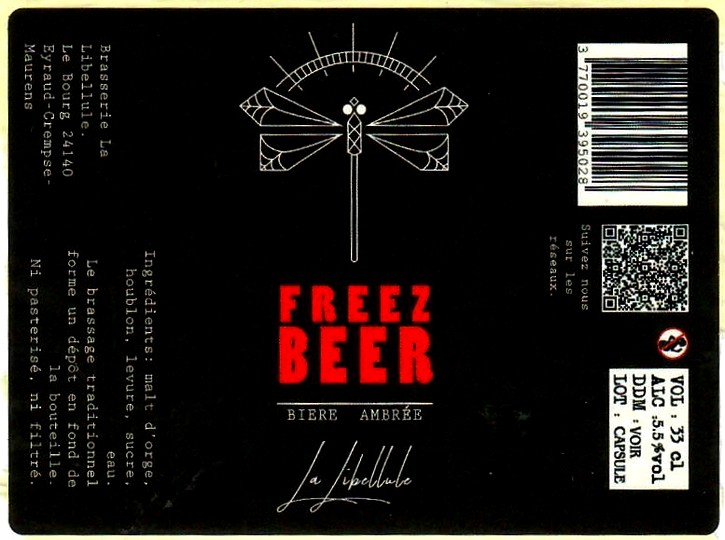 etiquette BRASSERIE LA LIBELLULE 04