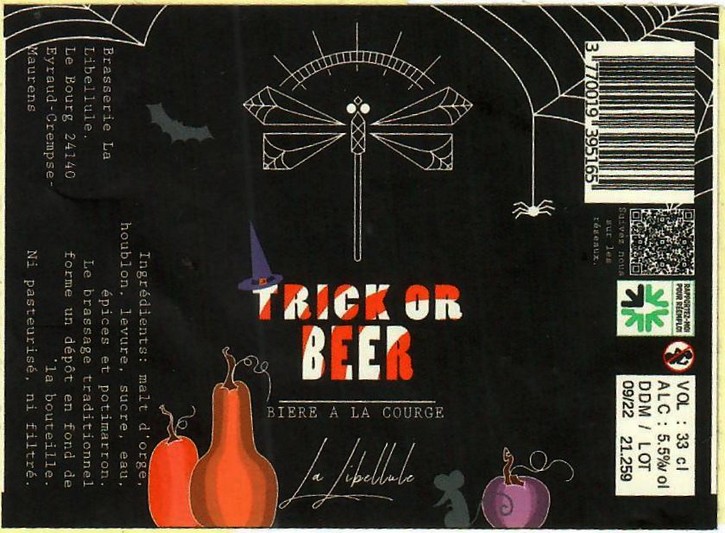 Etiquette BRASSERIE LA LIBELLULE 08