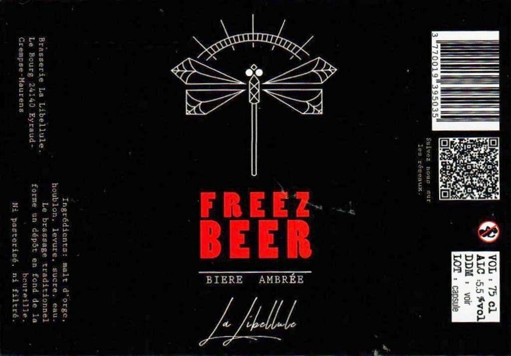 Etiquette BRASSERIE LA LIBELLULE 09