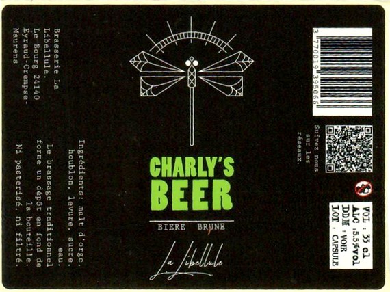 Etiquette BRASSERIE LA LIBELLULE 10