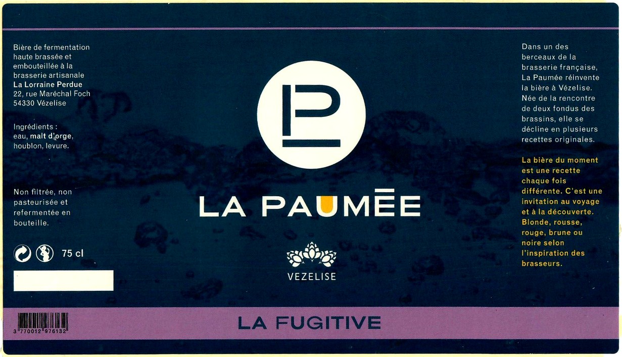 etiquette BRASSERIE LA LORRAINE PERDUE 03