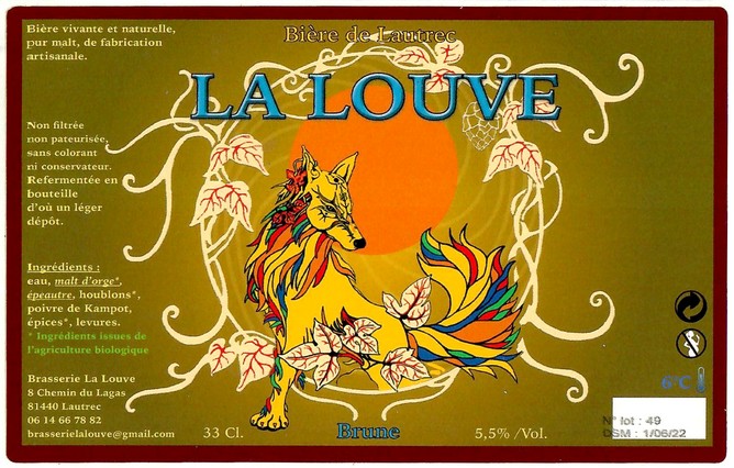 Etiquette BRASSERIE LA LOUVE 02