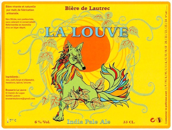 Etiquette BRASSERIE LA LOUVE 04