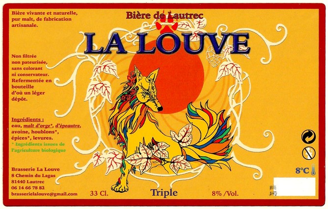 Etiquette BRASSERIE LA LOUVE 06