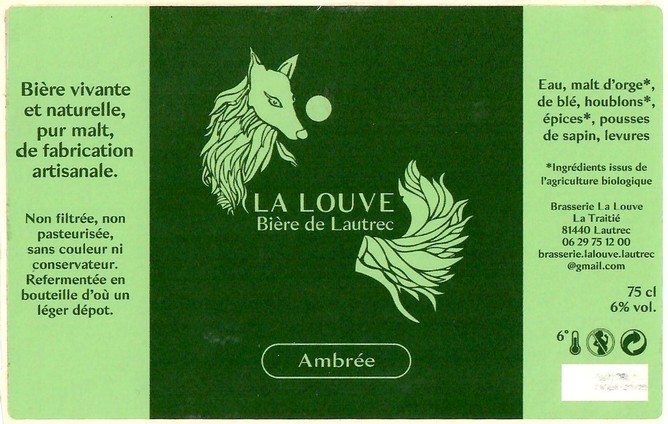 Etiquette BRASSERIE LA LOUVE 07