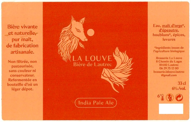 Etiquette BRASSERIE LA LOUVE 10