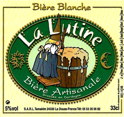 etiquette BRASSERIE LA LUTINE 47