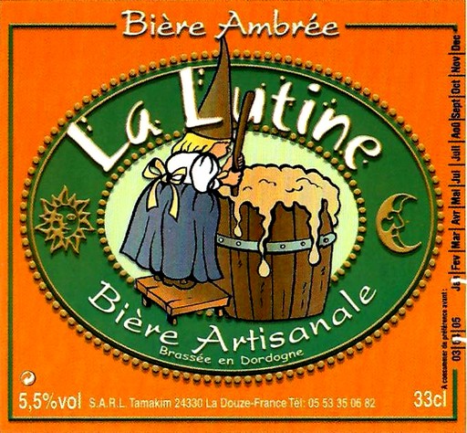 etiquette BRASSERIE LA LUTINE 48