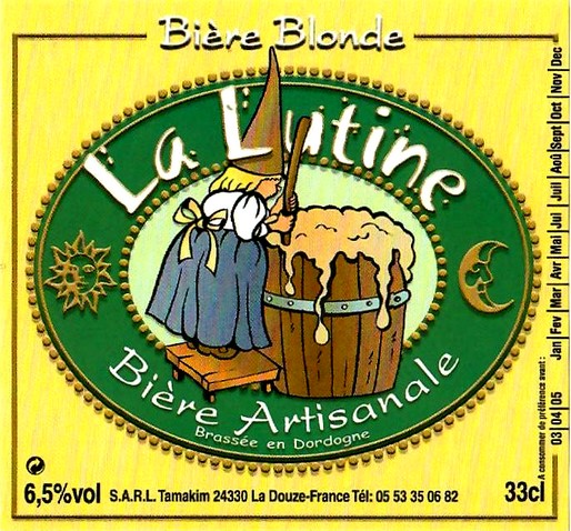 etiquette BRASSERIE LA LUTINE 49