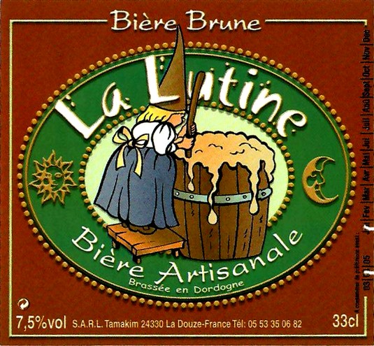 etiquette BRASSERIE LA LUTINE 50