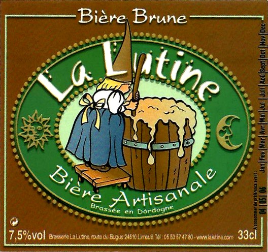 etiquette BRASSERIE LA LUTINE 51