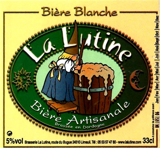 etiquette BRASSERIE LA LUTINE 52