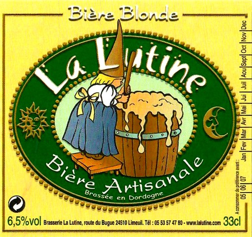 etiquette BRASSERIE LA LUTINE 53