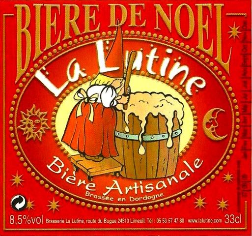 etiquette BRASSERIE LA LUTINE 54