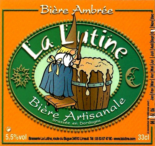 etiquette BRASSERIE LA LUTINE 56