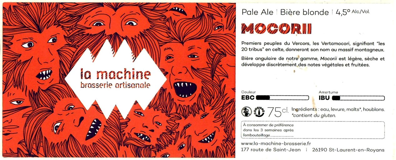 Etiquette BRASSERIE LA MACHINE 01