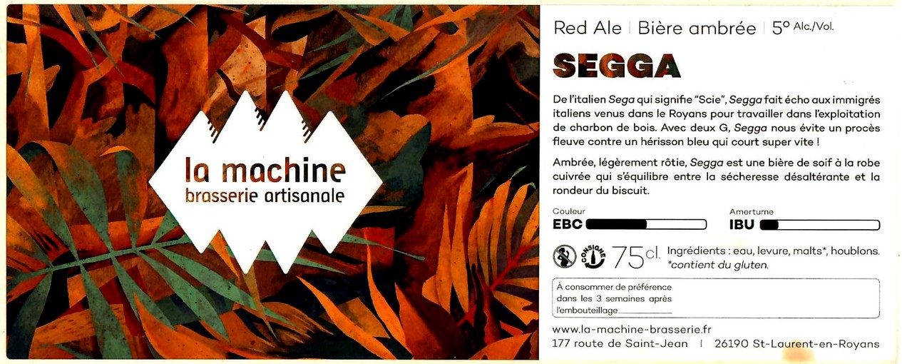 Etiquette BRASSERIE LA MACHINE 02