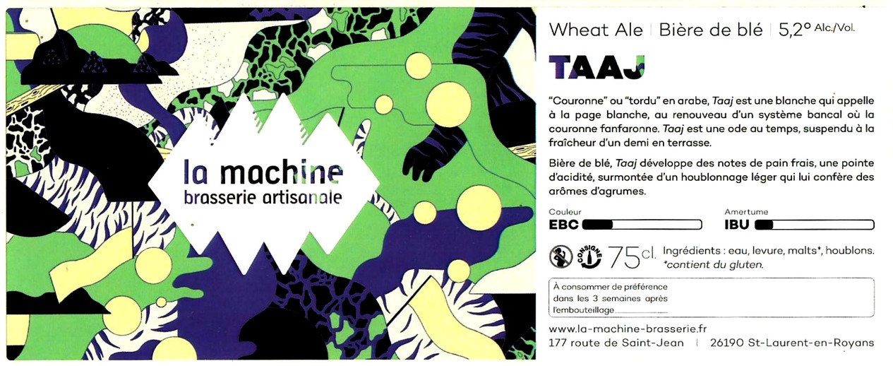Etiquette BRASSERIE LA MACHINE 03