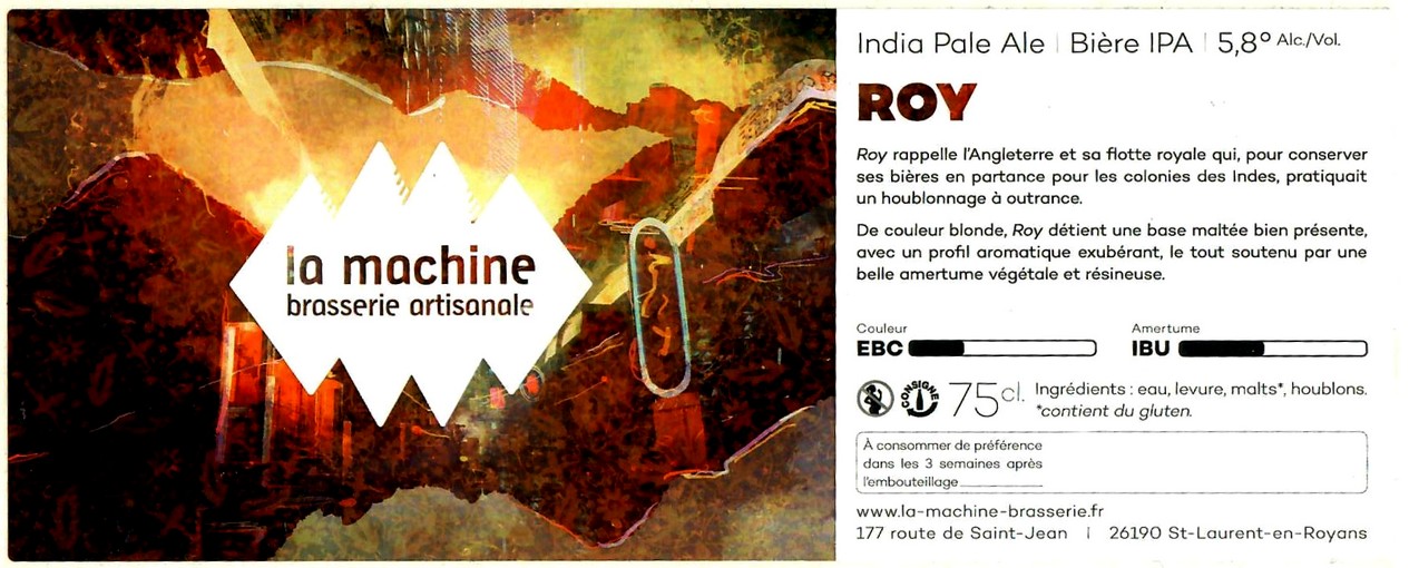 Etiquette BRASSERIE LA MACHINE 04