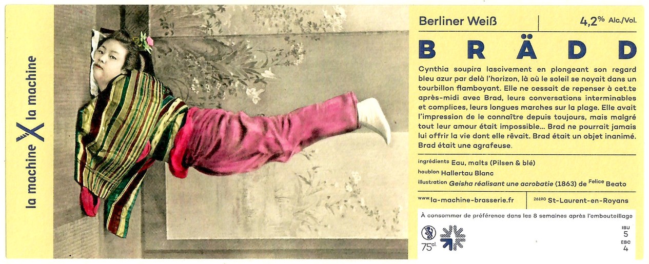 Etiquette BRASSERIE LA MACHINE 06