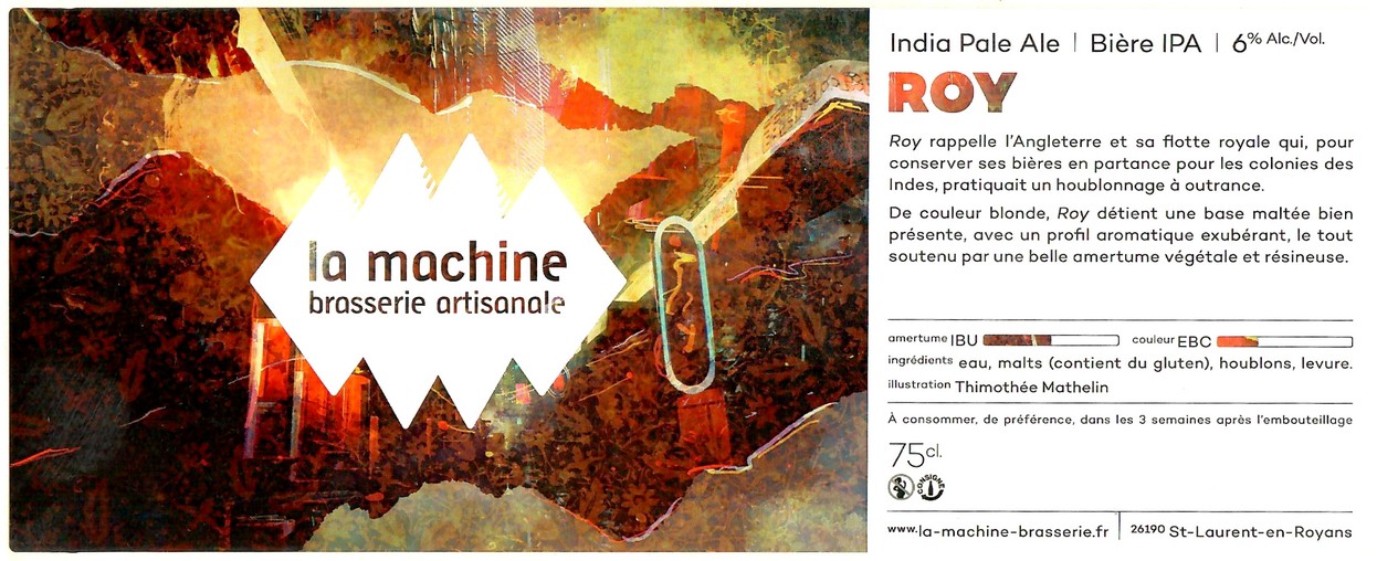 Etiquette BRASSERIE LA MACHINE 10