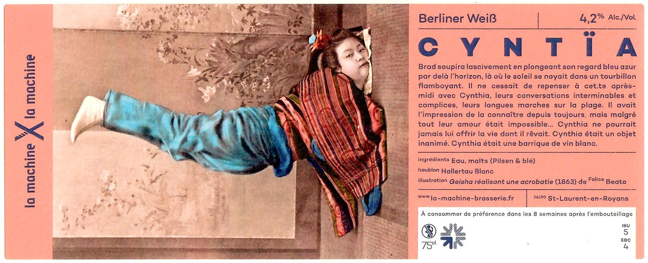 Etiquette BRASSERIE LA MACHINE 12