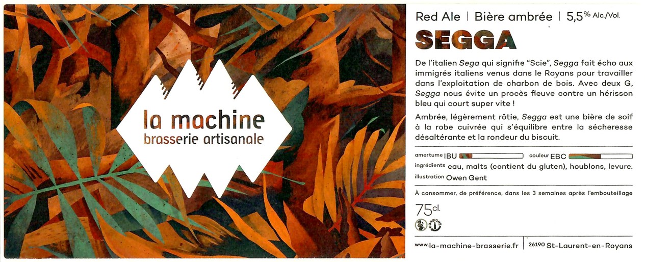 Etiquette BRASSERIE LA MACHINE 13