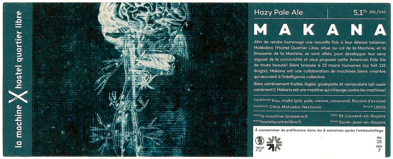 Etiquette BRASSERIE LA MACHINE 17