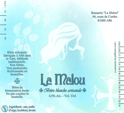 Etiquette BRASSERIE LA MALOU 02