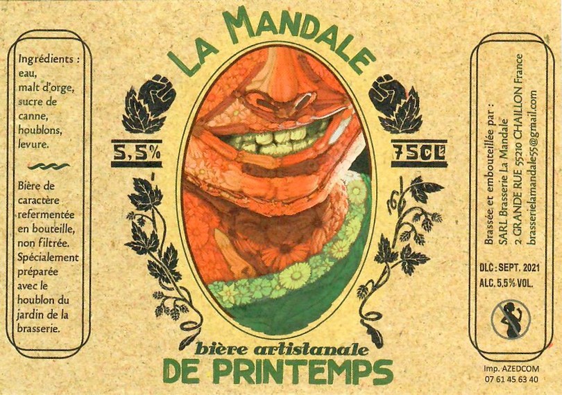 Etiquette BRASSERIE LA MANDALE 03