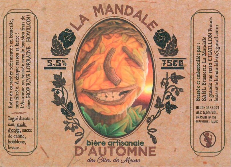 Etiquette BRASSERIE LA MANDALE 05