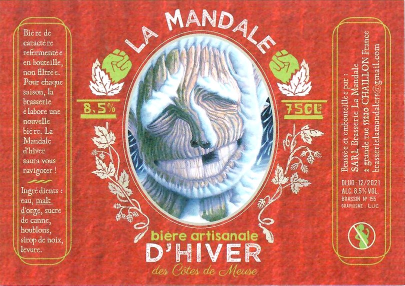 Etiquette BRASSERIE LA MANDALE 06