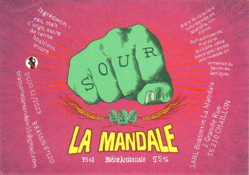 Etiquette BRASSERIE LA MANDALE 07