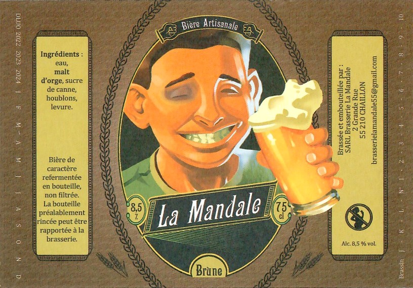 Etiquette BRASSERIE MANDALE 12