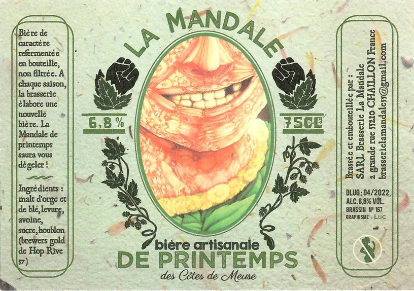 Etiquette BRASSERIE LA MANDALE 13