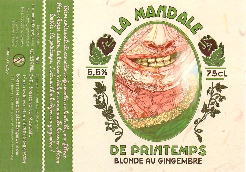 Etiquette BRASSERIE LA MANDALE 28