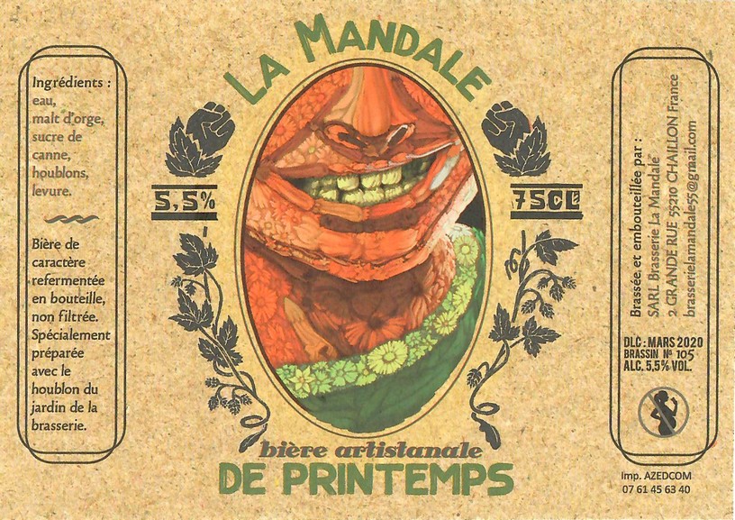 Etiquette BRASSERIE LA MANDALE 29