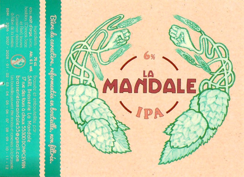 Etiquette BRASSERIE LA MANDALE 31