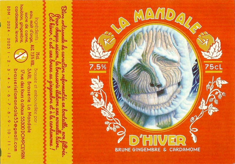 Etiquette BRASSERIE LA MANDALE 32