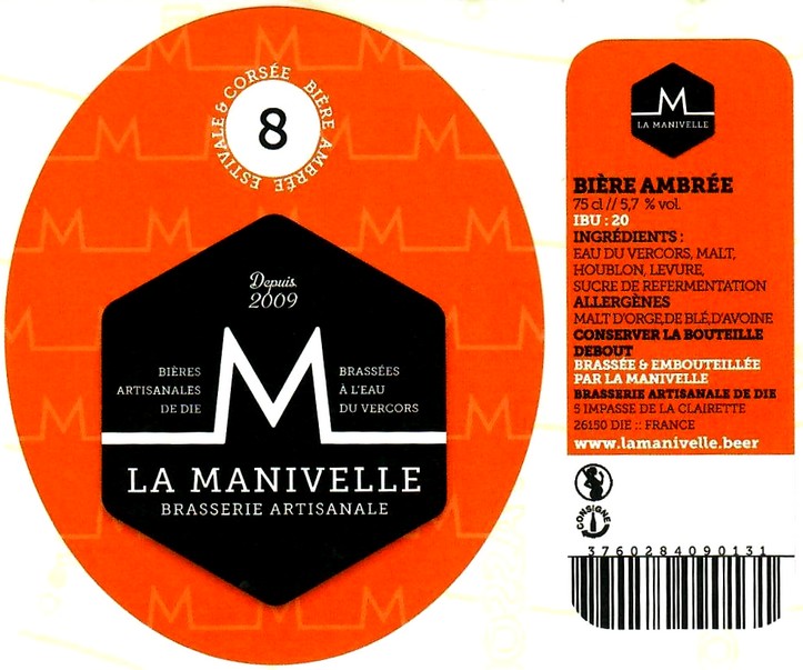 etiquette BRASSERIE LA MANIVELLE 30