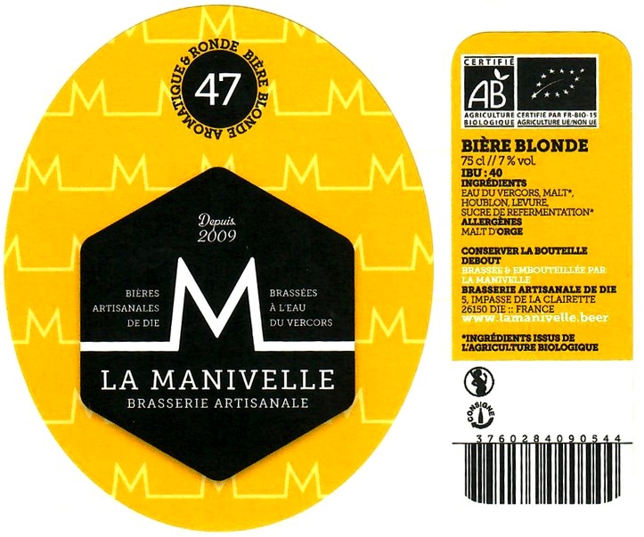 etiquette BRASSERIE LA MANIVELLE 31