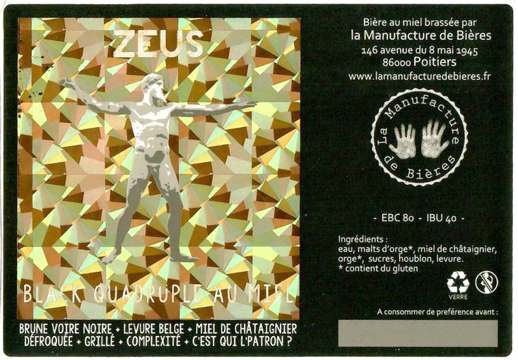 Etiquette BRASSERIE LA MANUFACTURE DE BIERES 03