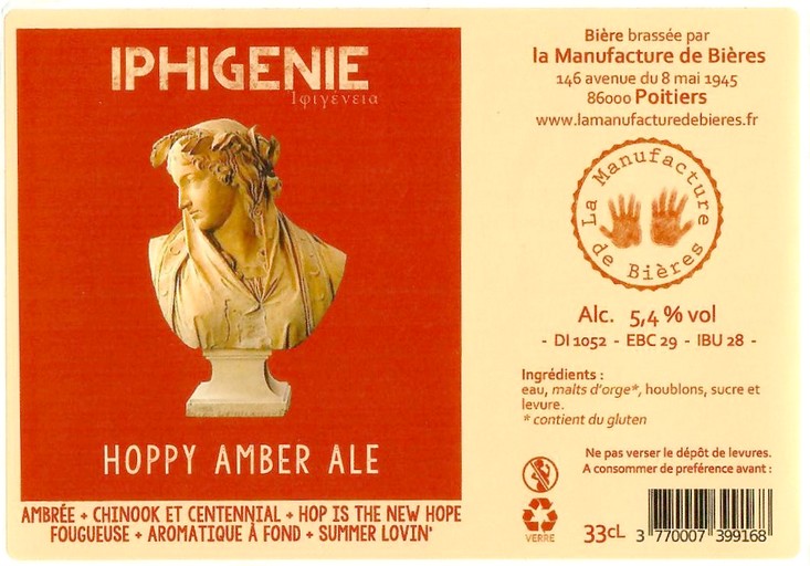 Etiquette BRASSERIE LA MANUFACTURE DE BIERES 04