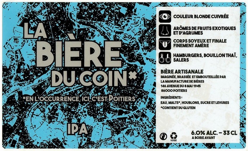 Etiquette BRASSERIE LA MANUFACTURE DE BIERES 08