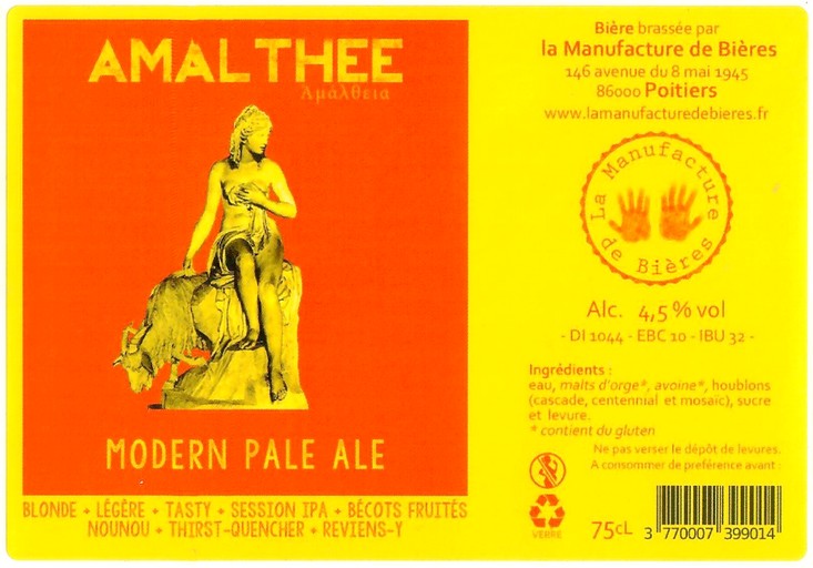 Etiquette BRASSERIE LA MANUFACTURE DE BIERES 11